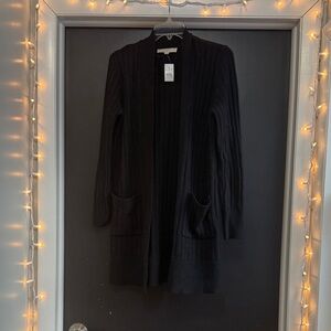 LOFT Black Women's Cardigan Sweater